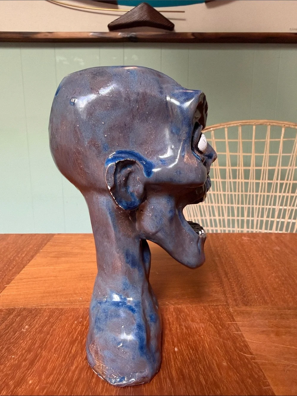 Haven Cove Customs - Haunted Mansion Beheaded Zombie Tiki Mug - Light Blue Gloss